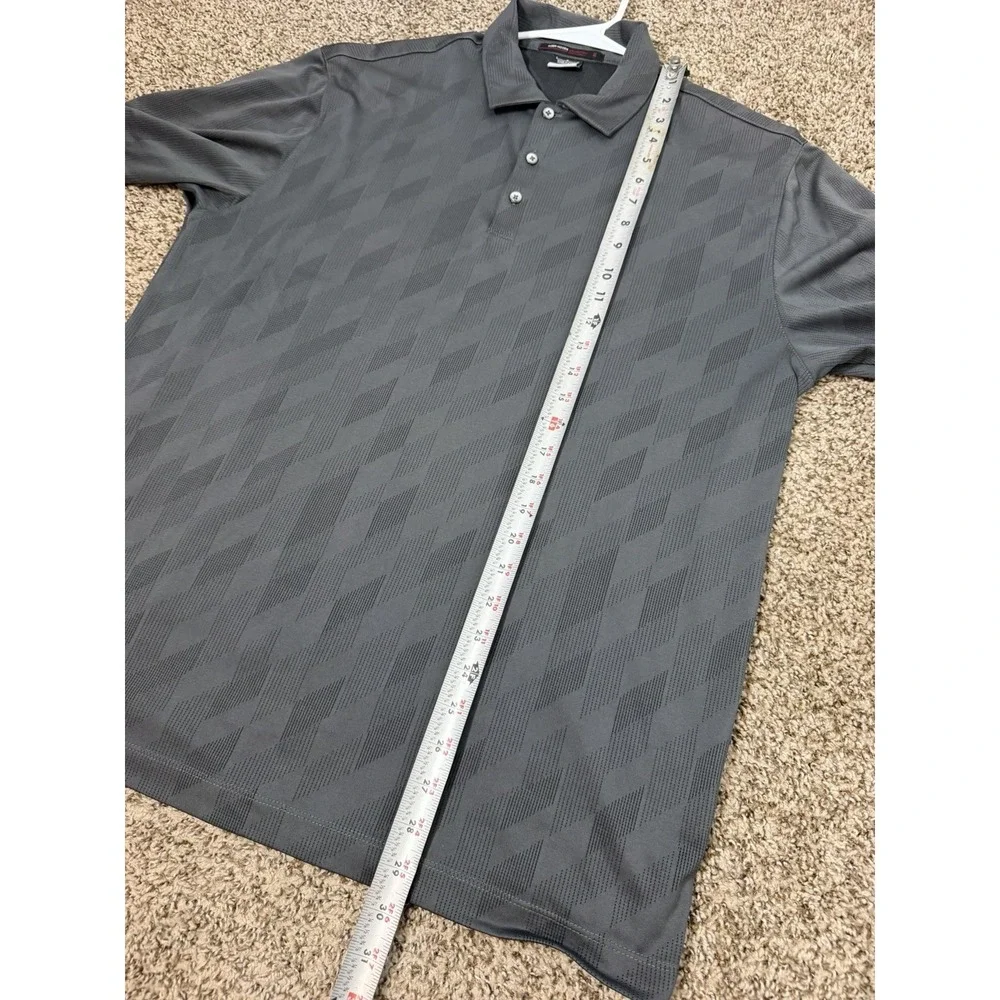 Nike Tiger Woods Collection Dri-FIT Golf Polo Shirt Gray Men's Large TW